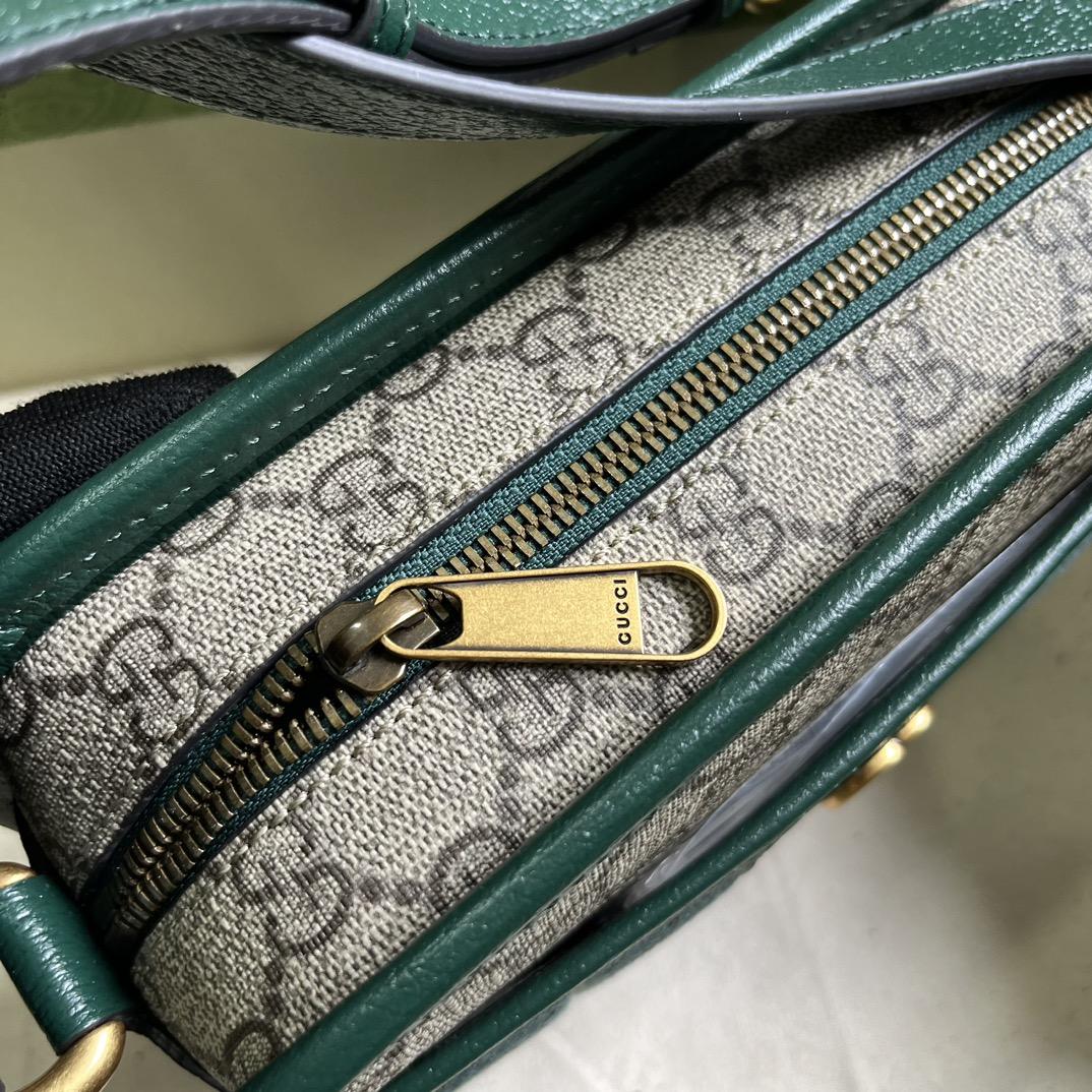 Gucci Mini GG Canvas Mini Shoulder Bag (21.5x 14x 7cm) - FashionPlug