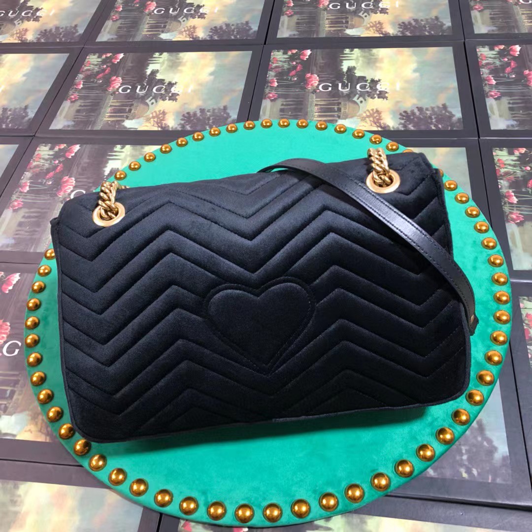 Gucci GG Marmont Medium Shoulder Bag(31-19-7CM)     443496 - FashionPlug