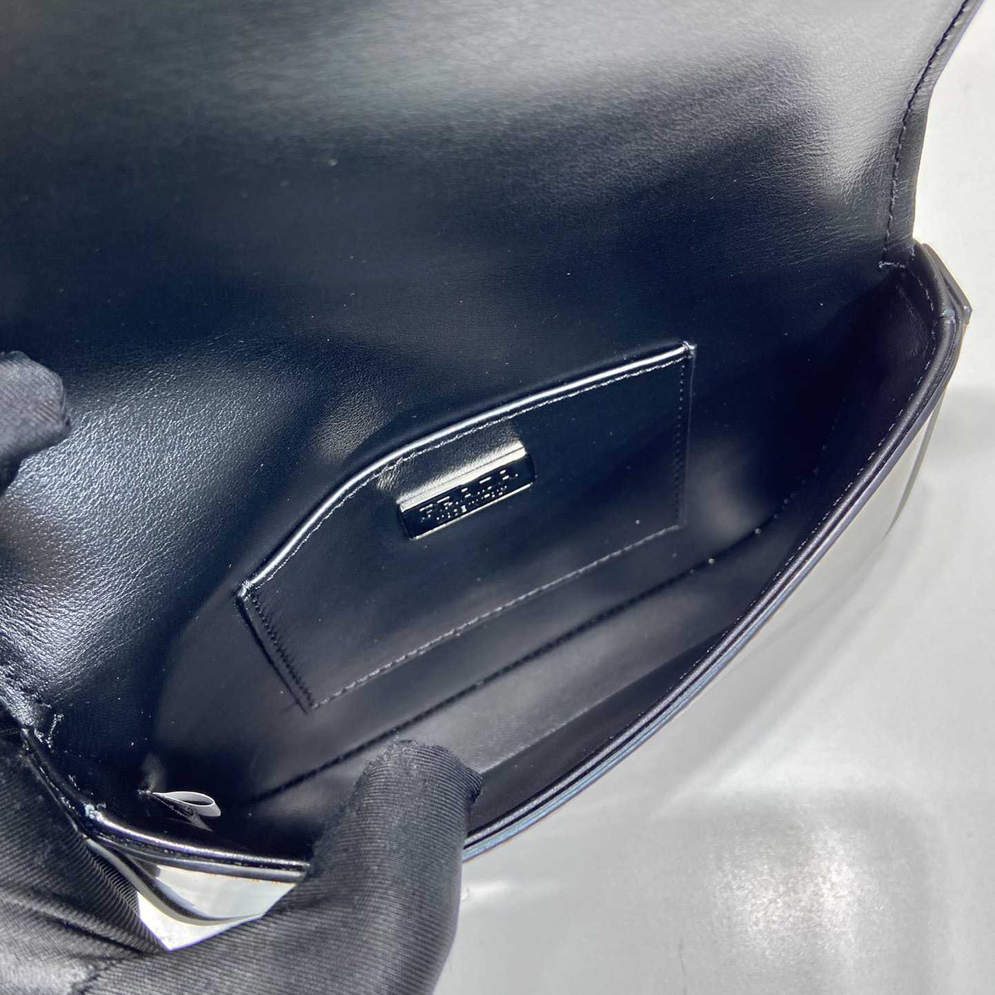 Prada Brushed Leather Mini-bag With Shoulder Strap - FashionPlug