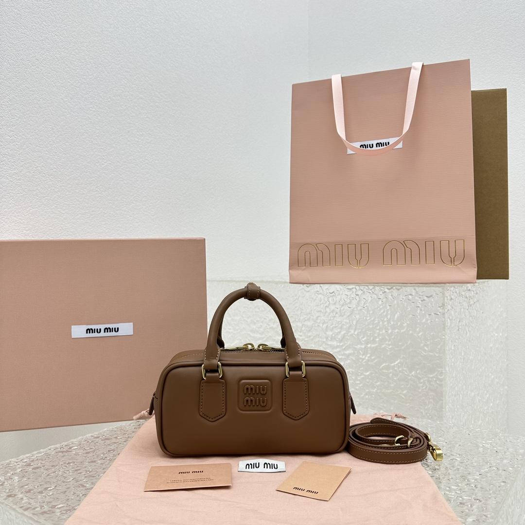 Miu Miu Arcadie Leather Bag - FashionPlug