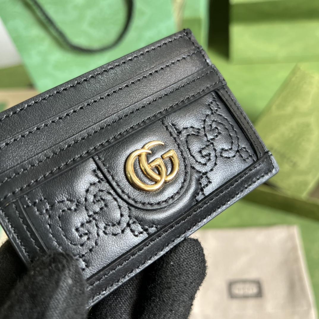 Gucci GG Matelasse Card Case - FashionPlug
