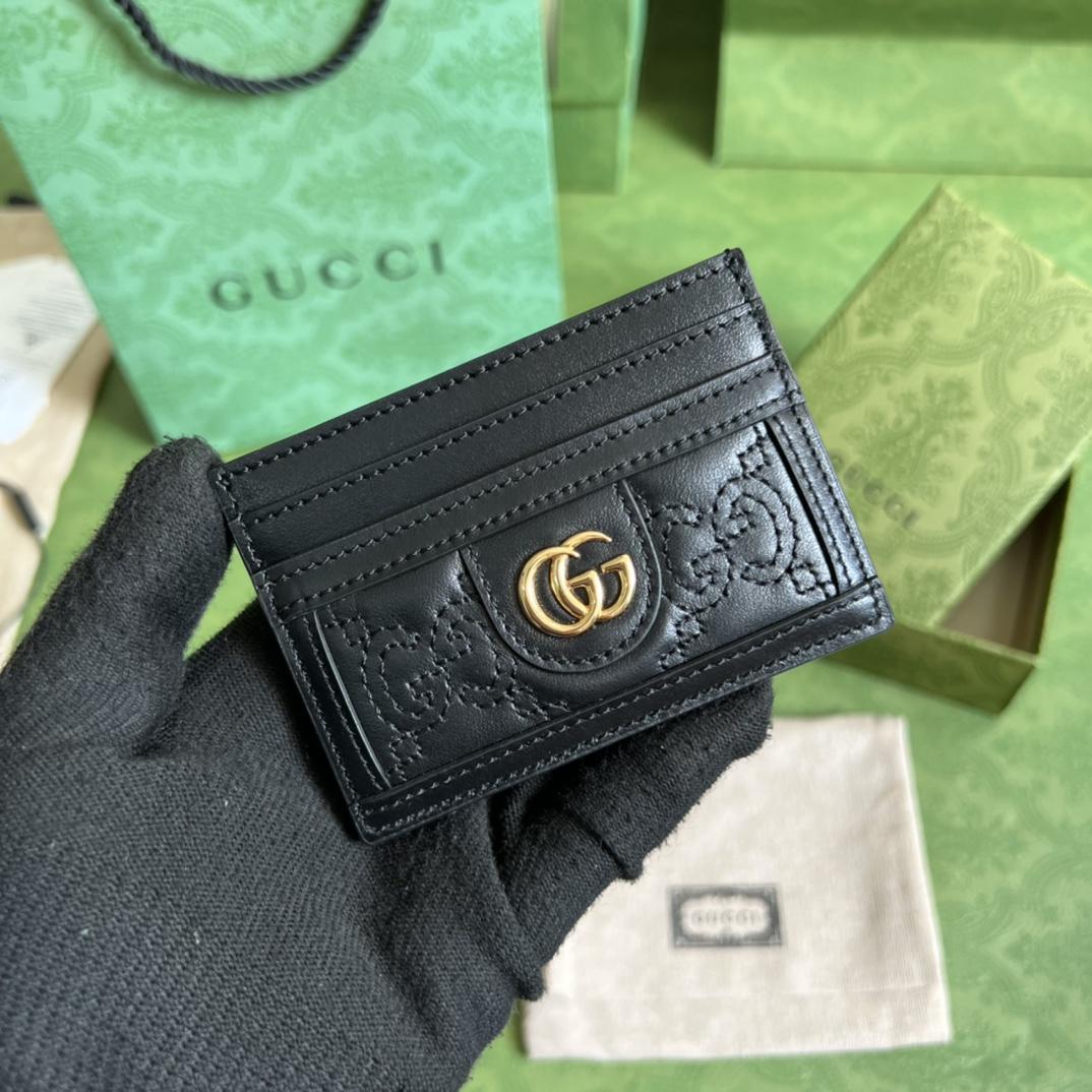 Gucci GG Matelasse Card Case - FashionPlug