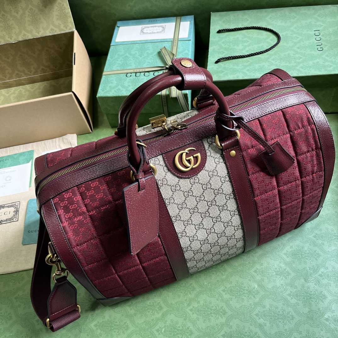 Gucci Mini GG Canvas Small Duffle Bag (44x 28.5x 24.5cm) - FashionPlug