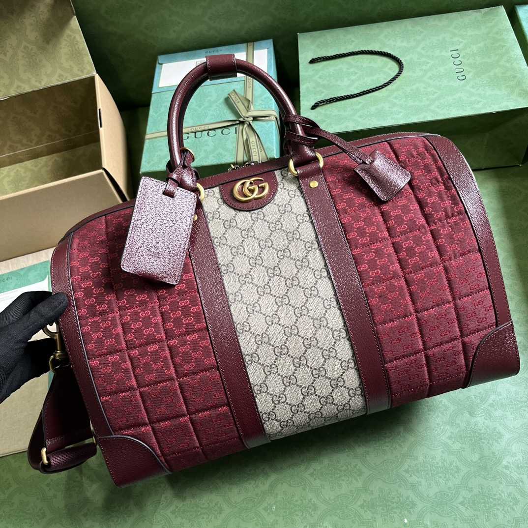 Gucci Mini GG Canvas Small Duffle Bag (44x 28.5x 24.5cm) - FashionPlug
