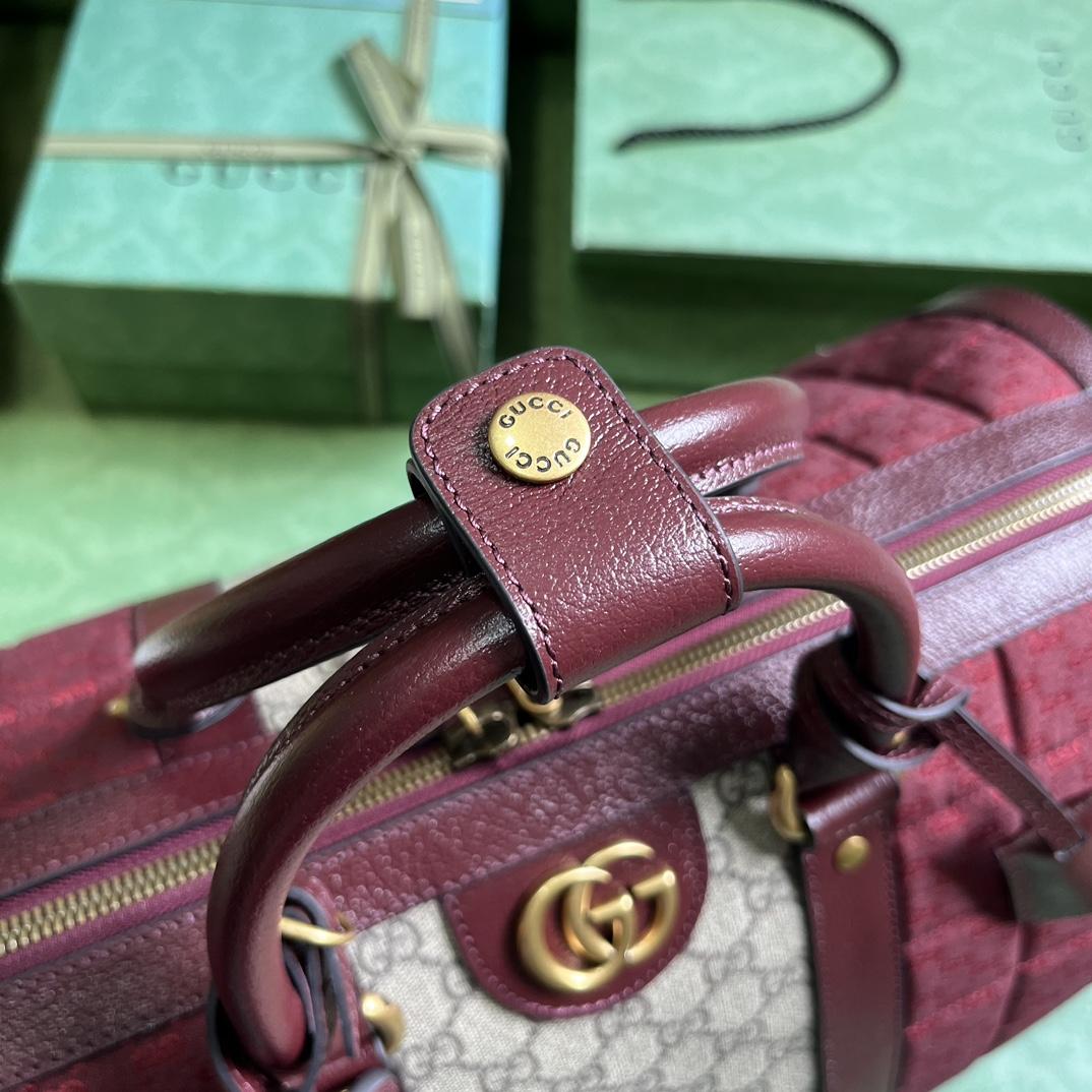 Gucci Mini GG Canvas Small Duffle Bag (44x 28.5x 24.5cm) - FashionPlug