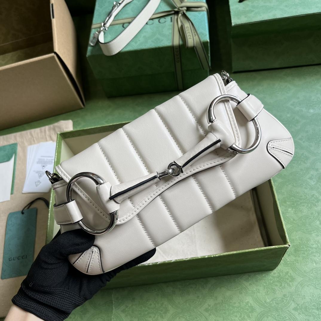 Gucci Horsebit Chain Small Shoulder Bag (27x 11.5x 5cm) - FashionPlug