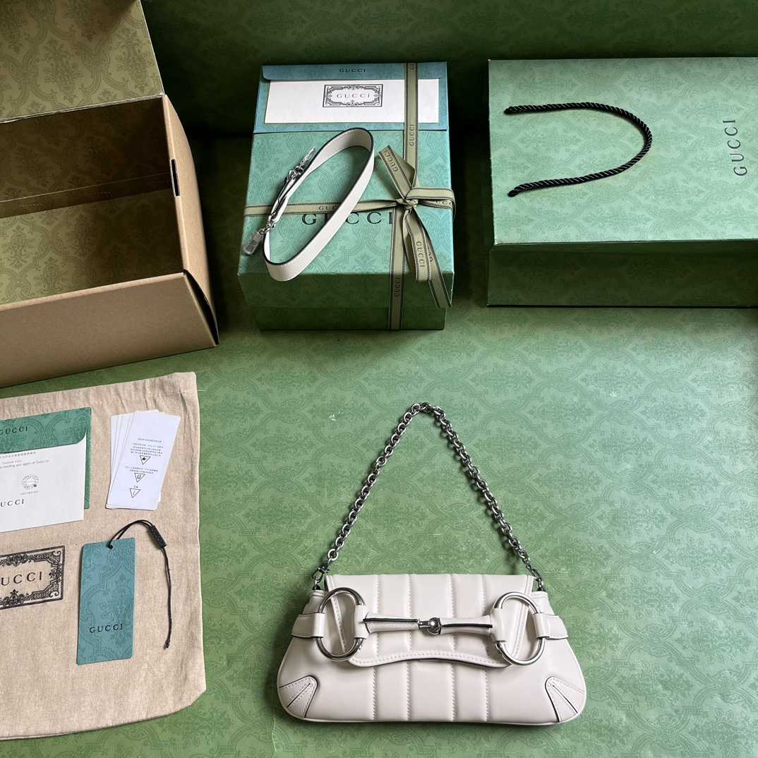 Gucci Horsebit Chain Small Shoulder Bag (27x 11.5x 5cm) - FashionPlug
