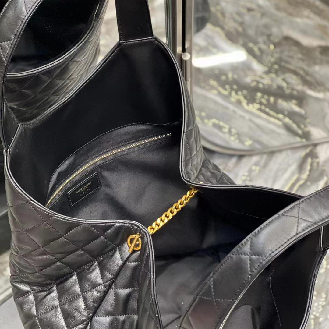 Saint Laurent Icare Extra large Embellished Quilted Leather Tote (58-34-8cm) - FashionPlug