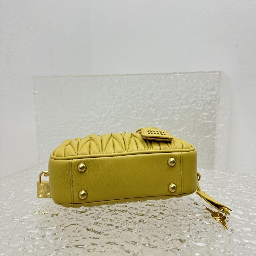 Miu Miu Matelassé Nappa Leather Top-handle Bag - FashionPlug