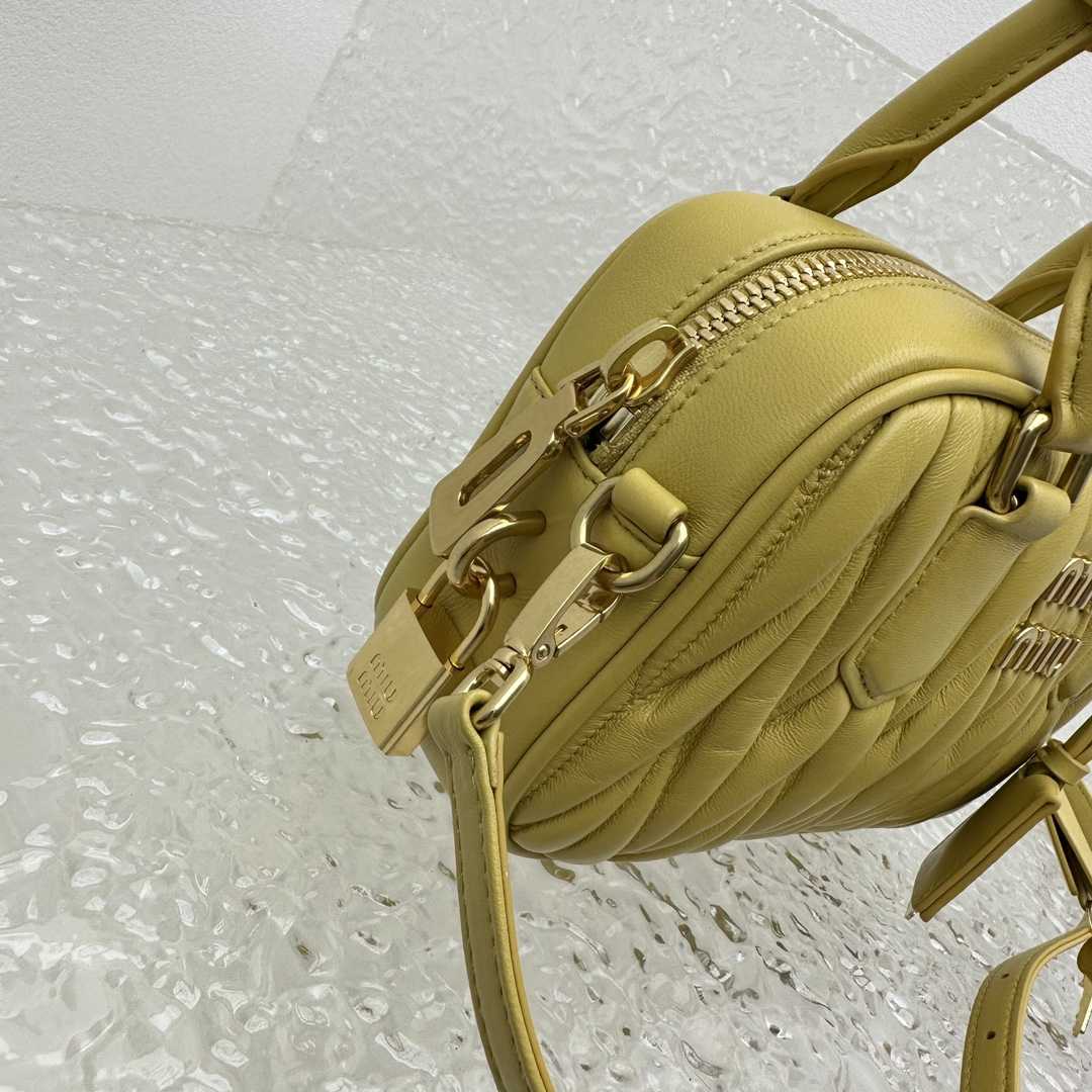 Miu Miu Matelassé Nappa Leather Top-handle Bag - FashionPlug