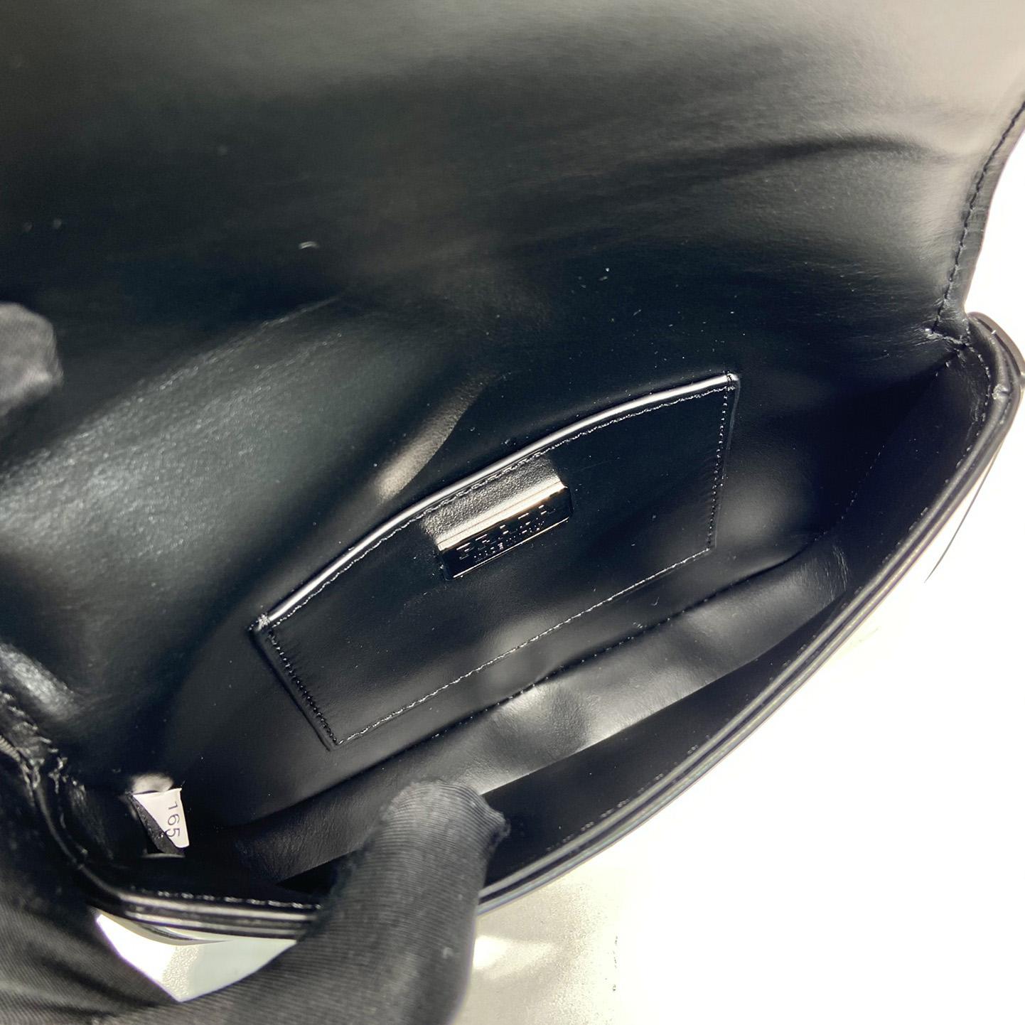 Prada Brushed Leather Mini-bag With Shoulder Strap - FashionPlug