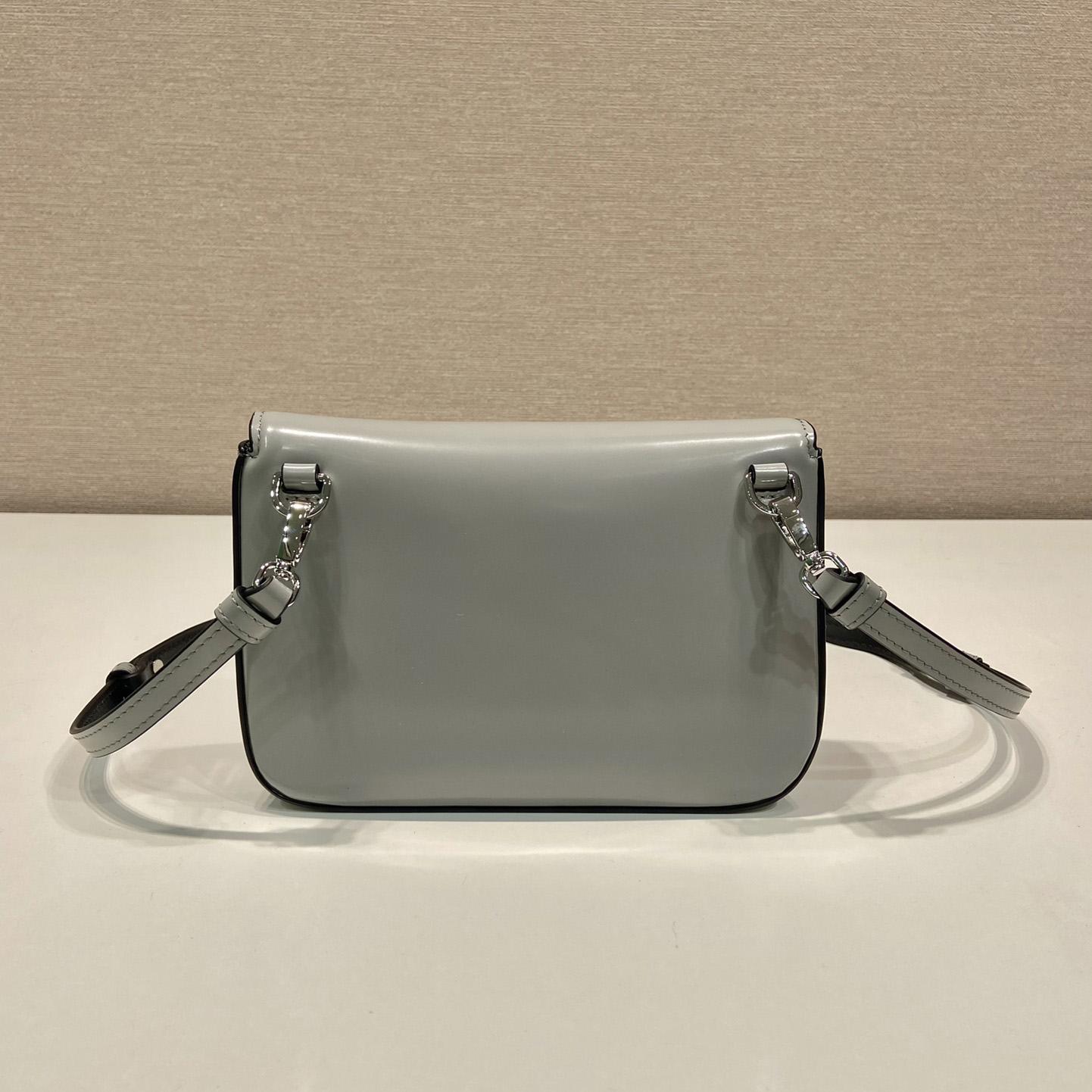 Prada Brushed Leather Mini-bag With Shoulder Strap - FashionPlug