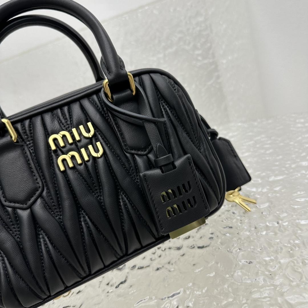 Miu Miu Matelassé Nappa Leather Top-handle Bag - FashionPlug