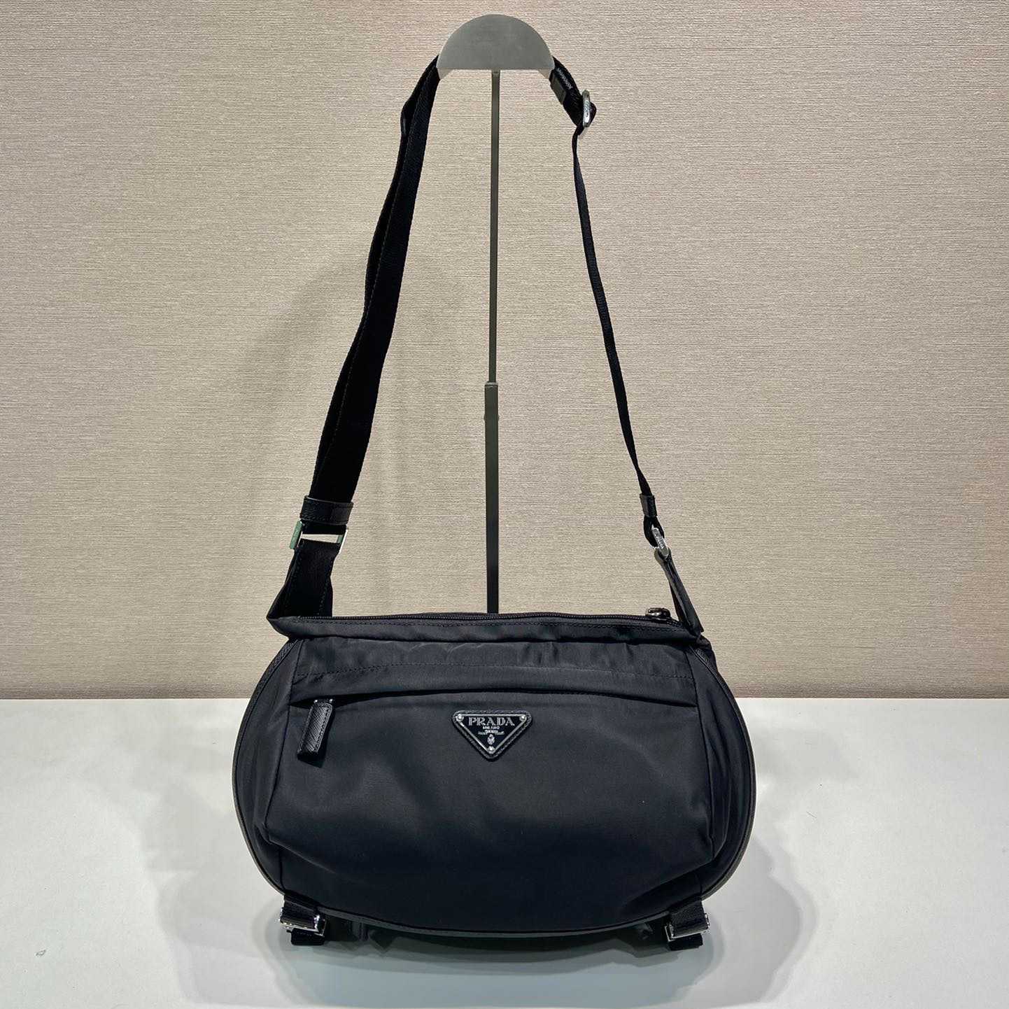 Prada Re-Nylon And Saffiano Leather Shoulder Bag - FashionPlug
