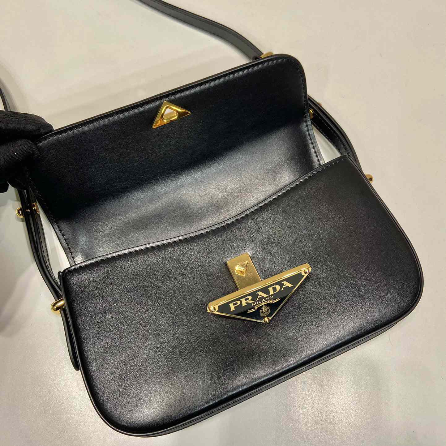 Prada Leather Shoulder Bag - FashionPlug