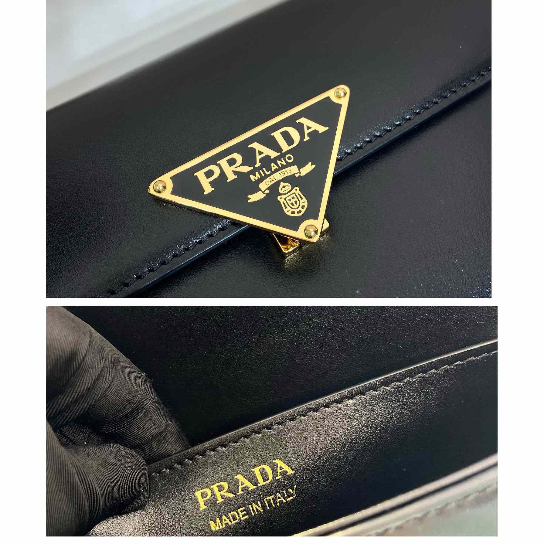 Prada Leather Shoulder Bag - FashionPlug