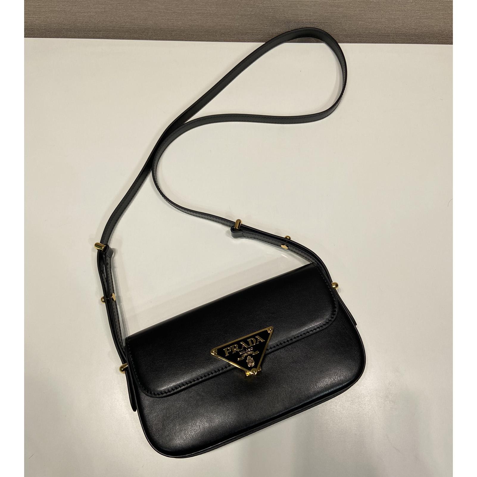 Prada Leather Shoulder Bag - FashionPlug