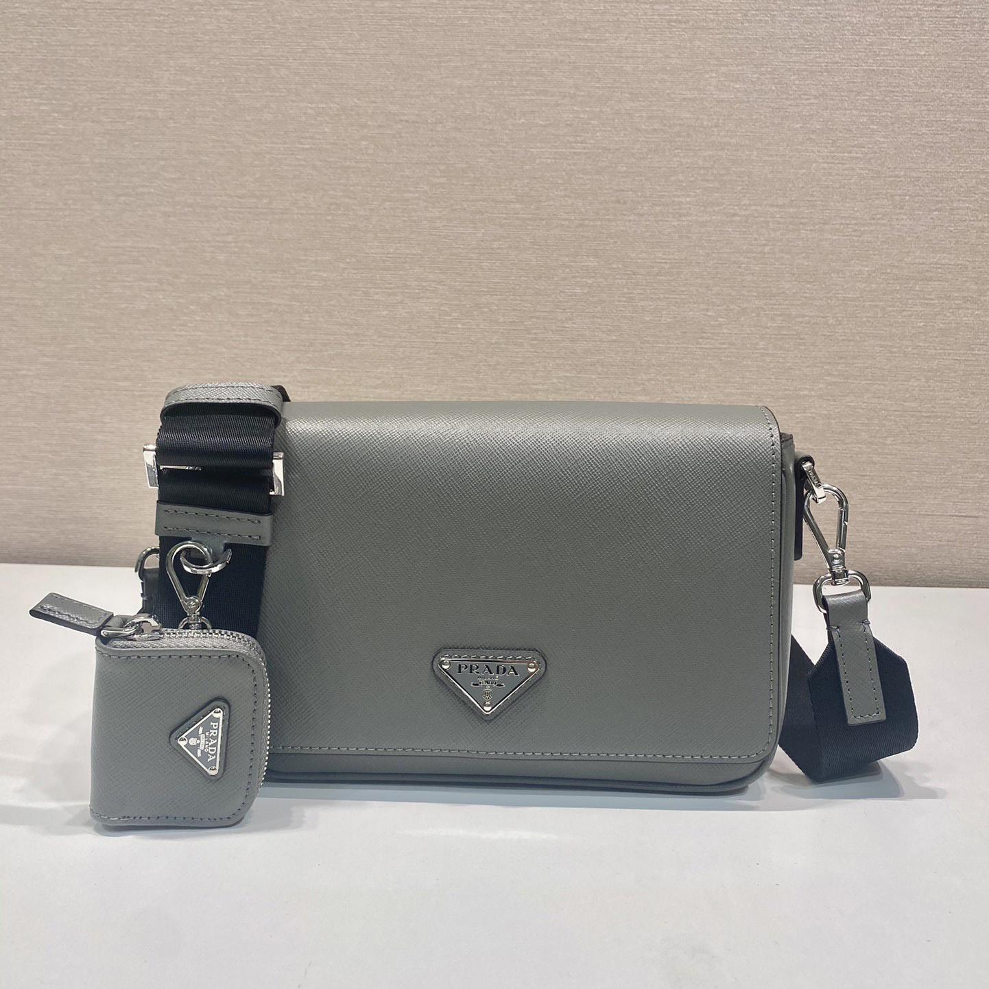 Prada Saffiano Leather Shoulder Bag - FashionPlug