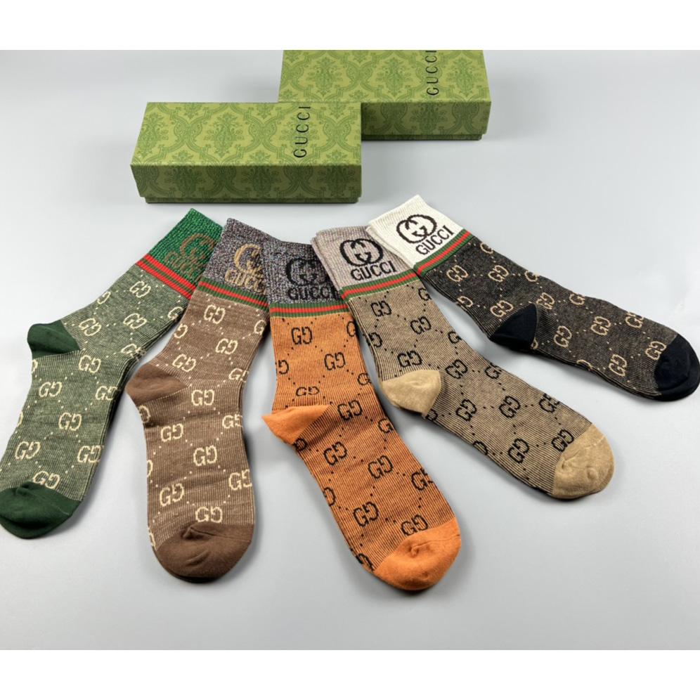 Gucci GG Socks/Box - FashionPlug
