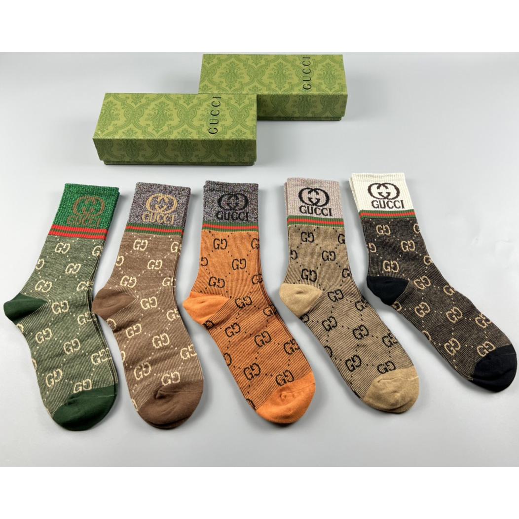 Gucci GG Socks/Box - FashionPlug
