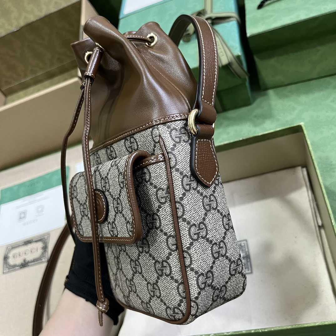 Gucci GG Mini Bucket Bag With Interlocking G - FashionPlug