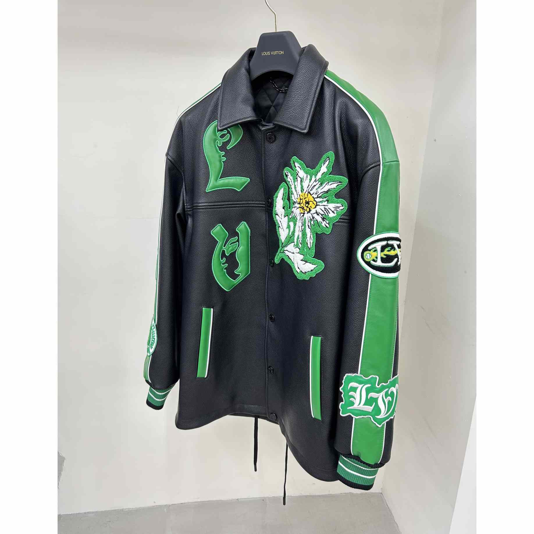 Louis Vuitton Long Leather Coach Jacket   - FashionPlug