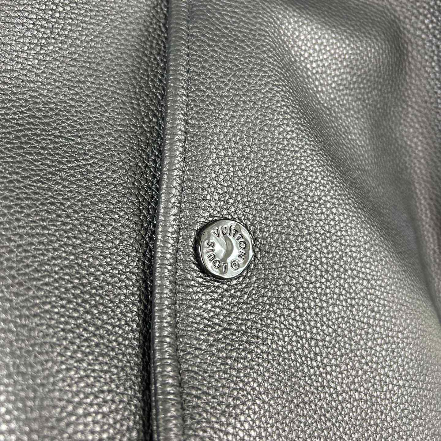 Louis Vuitton Long Leather Coach Jacket   - FashionPlug
