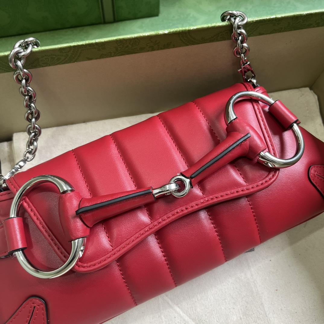 Gucci Horsebit Chain Small Shoulder Bag (27x 11.5x 5cm) - FashionPlug