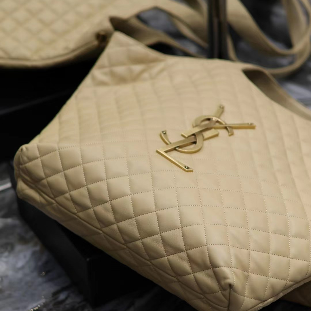 Saint Laurent Icare Extra large Embellished Quilted Leather Tote (58-34-8cm) - FashionPlug