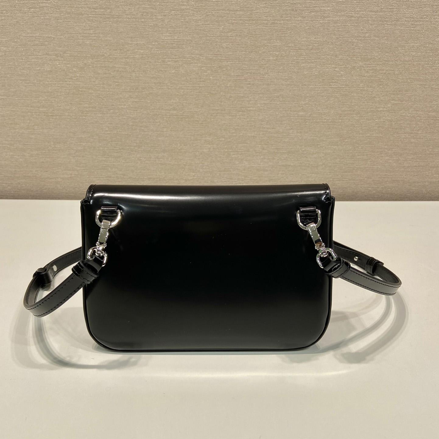 Prada Brushed Leather Mini-bag With Shoulder Strap - FashionPlug