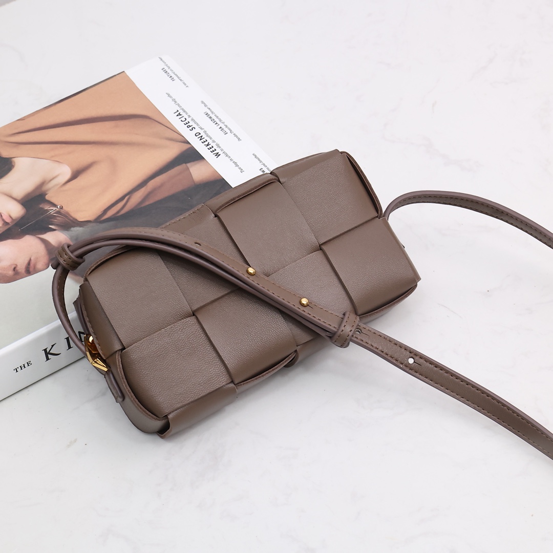 Bottega Veneta Mini Cassette Cross-Body Bag - FashionPlug