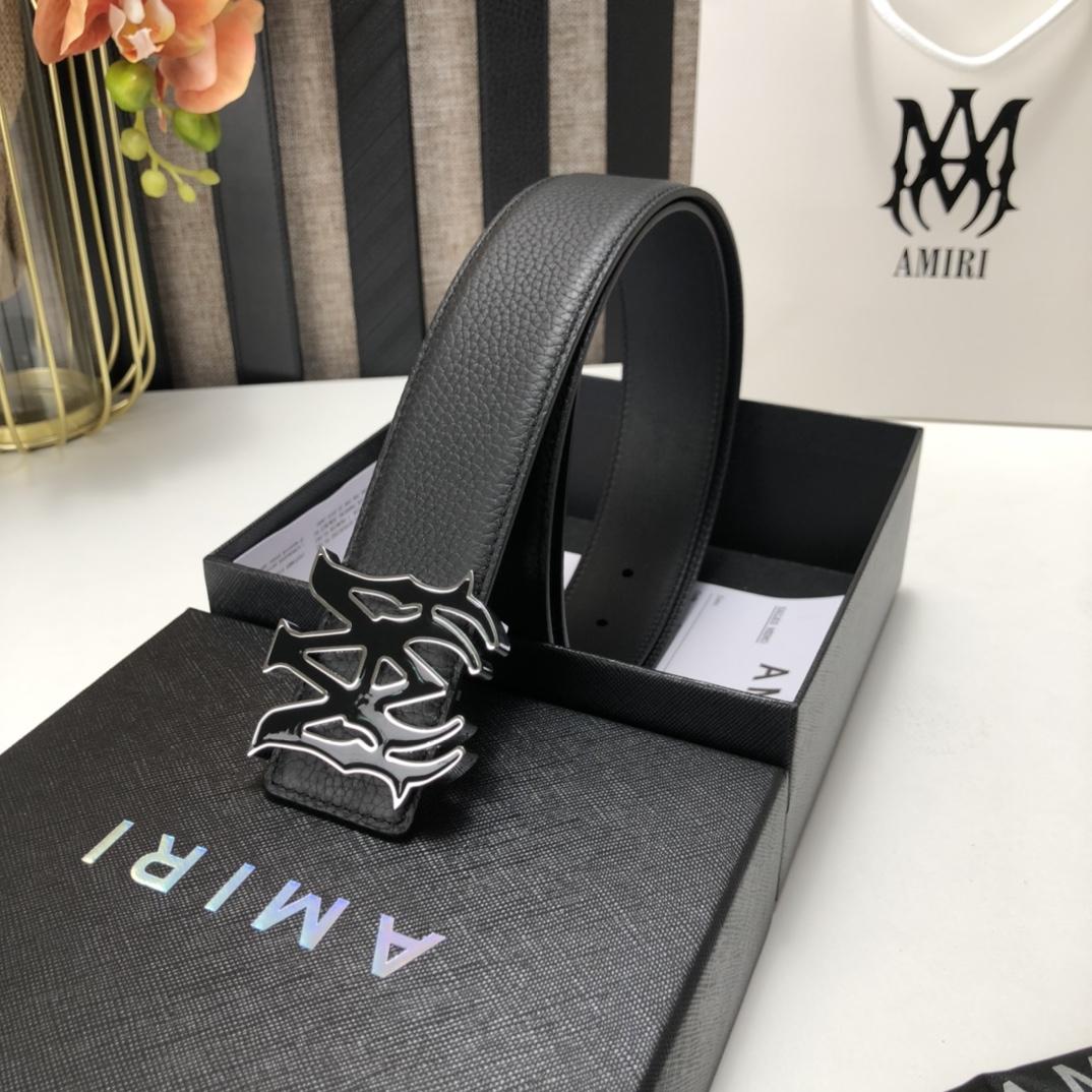 Amiri Ma Leather Belt - FashionPlug