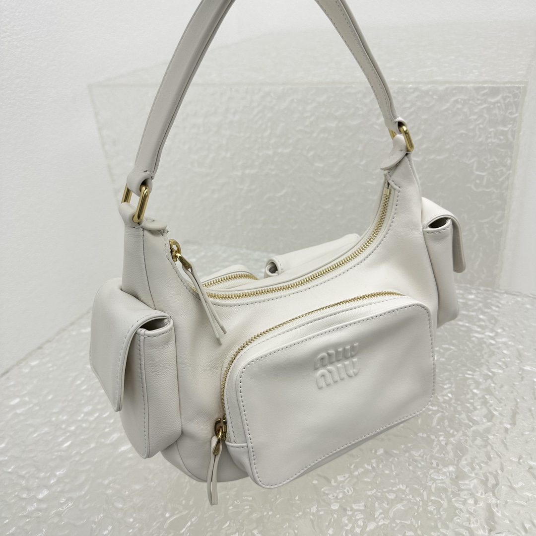 Miu Miu Nappa Leather Pocket Bag - FashionPlug