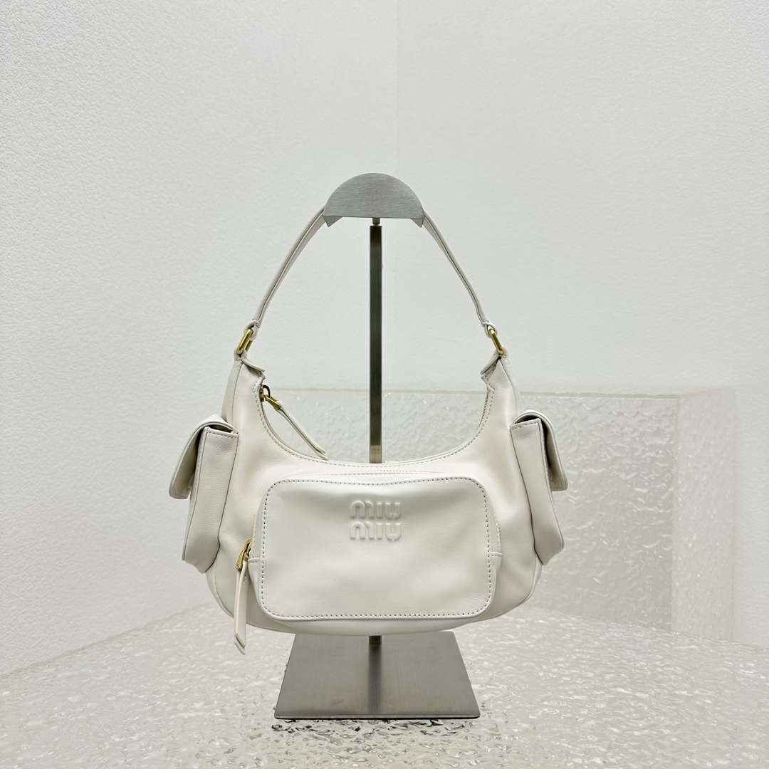Miu Miu Nappa Leather Pocket Bag - FashionPlug