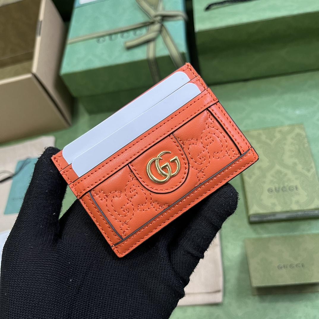 Gucci GG Matelasse Card Case - FashionPlug