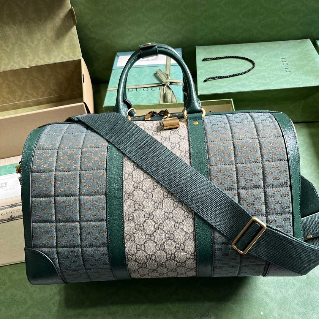 Gucci Mini GG Canvas Small Duffle Bag (44x 28.5x 24.5cm) - FashionPlug