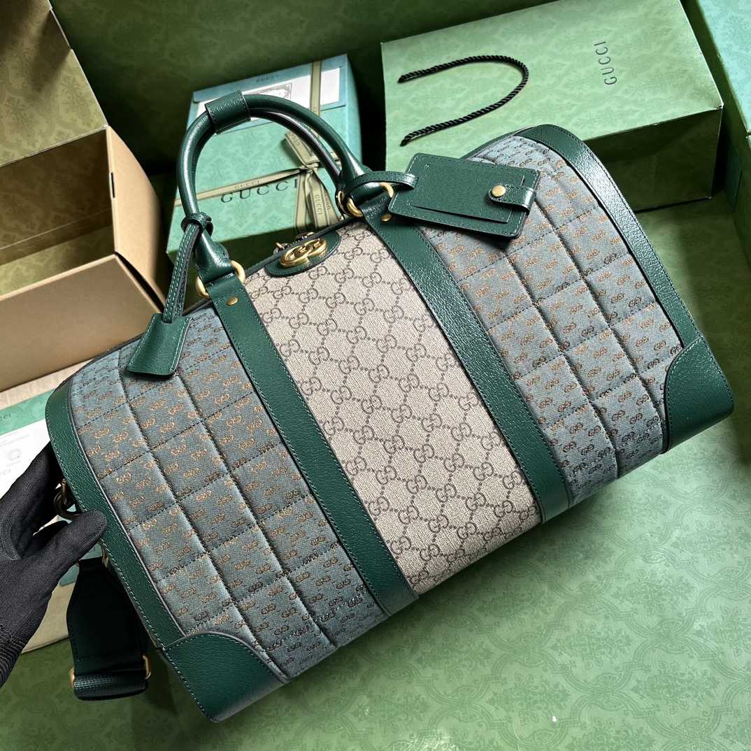 Gucci Mini GG Canvas Small Duffle Bag (44x 28.5x 24.5cm) - FashionPlug