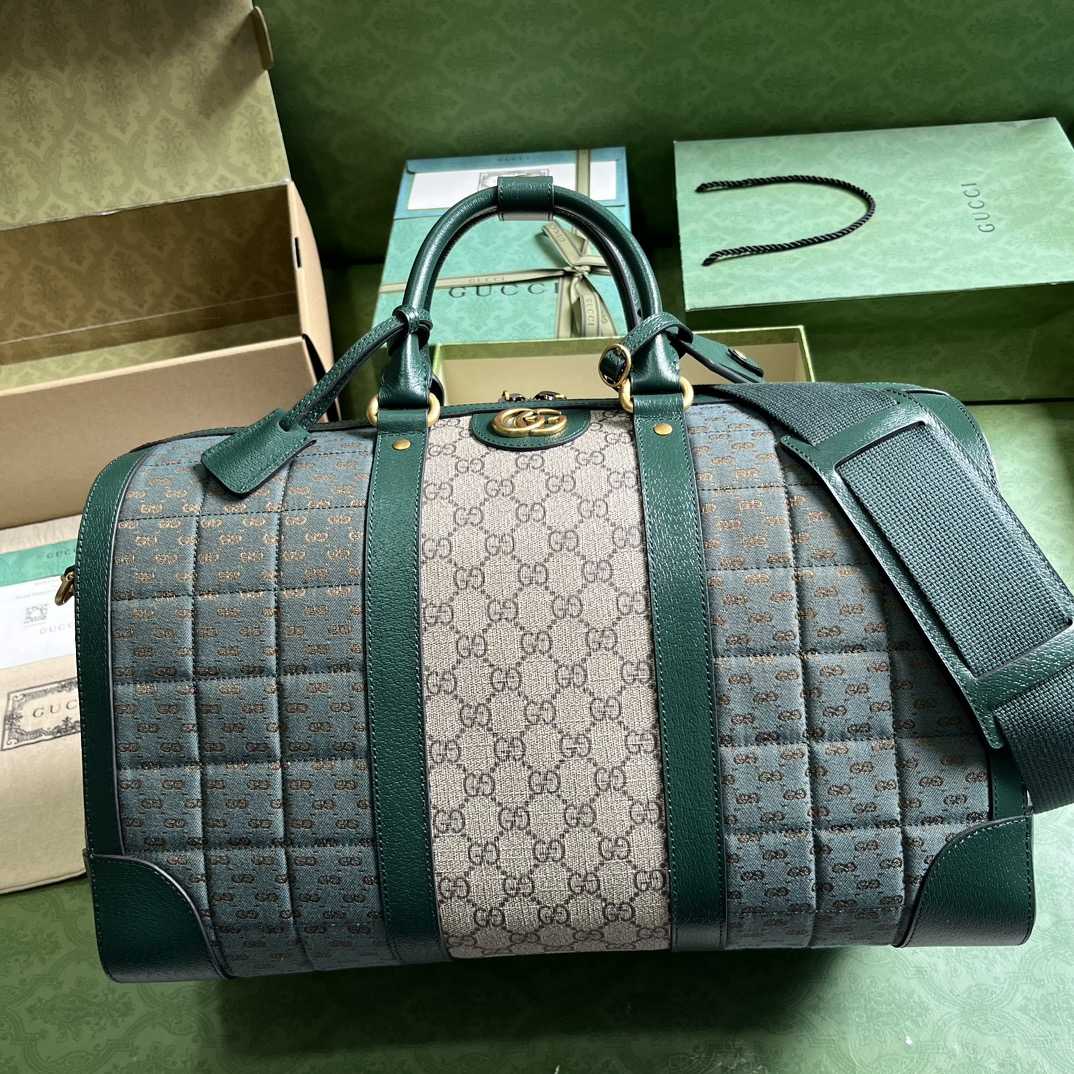 Gucci Mini GG Canvas Small Duffle Bag (44x 28.5x 24.5cm) - FashionPlug