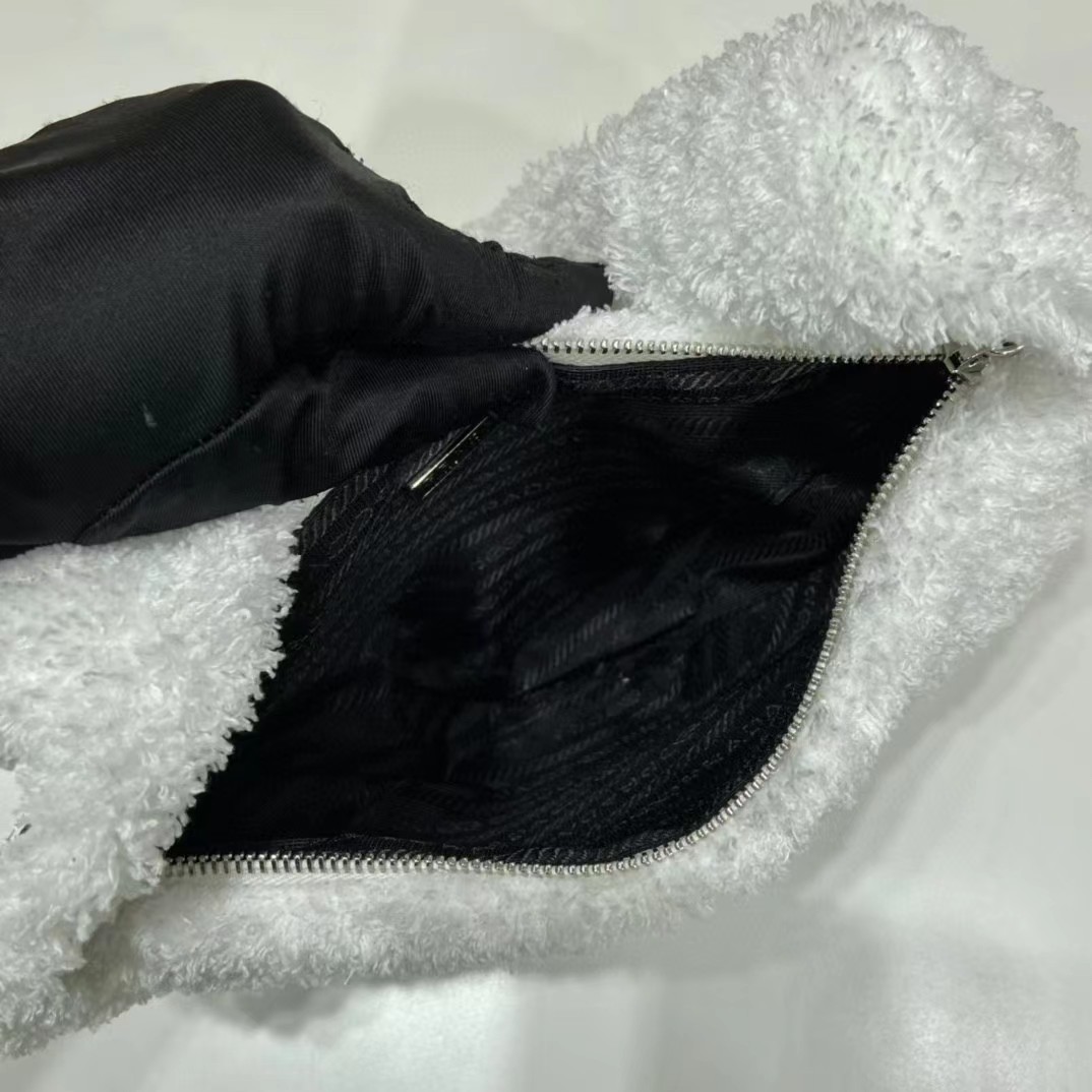 Prada Terrycloth Pouch - FashionPlug