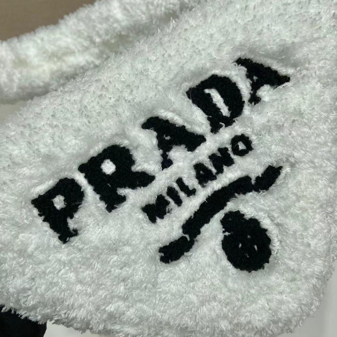 Prada Terrycloth Pouch - FashionPlug