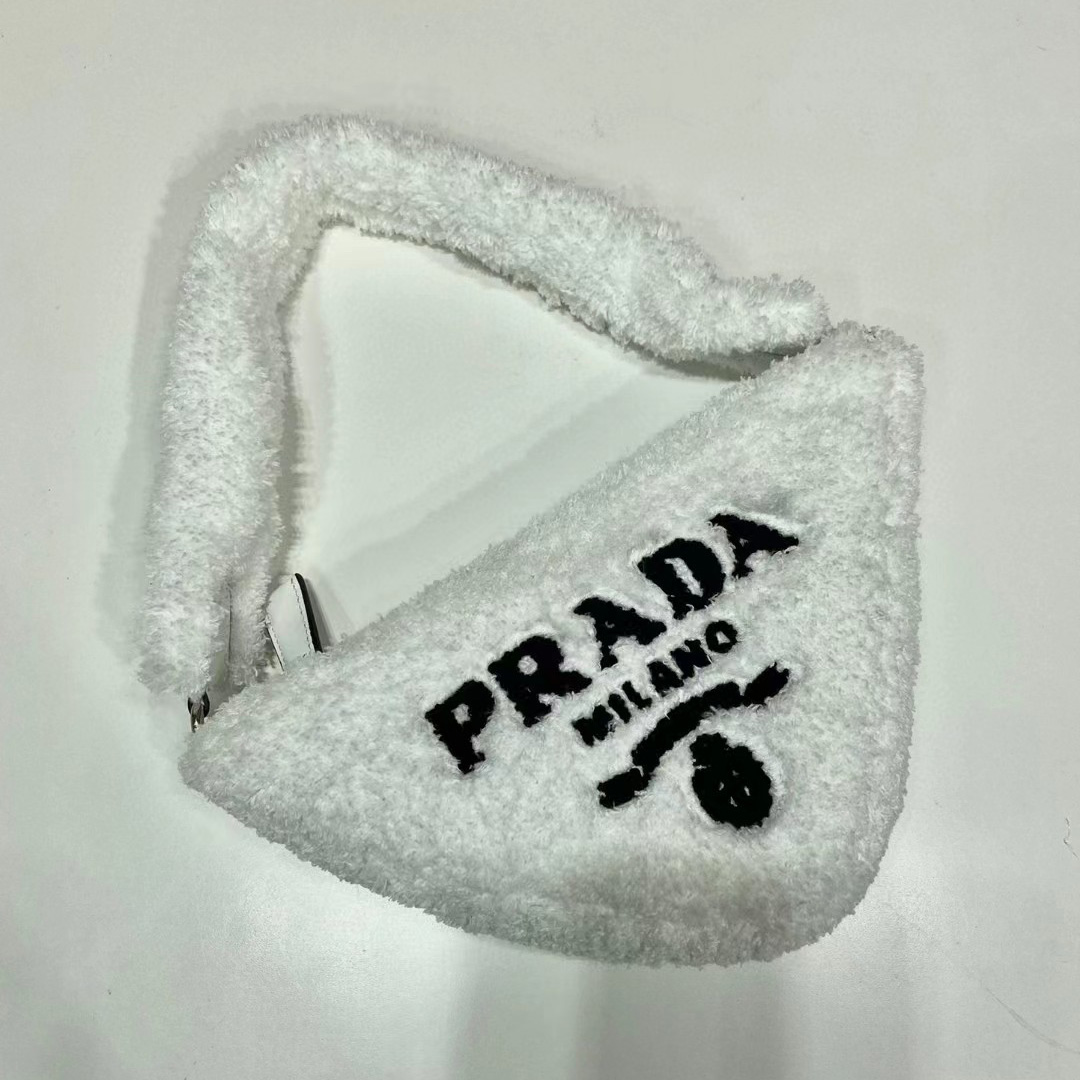 Prada Terrycloth Pouch - FashionPlug