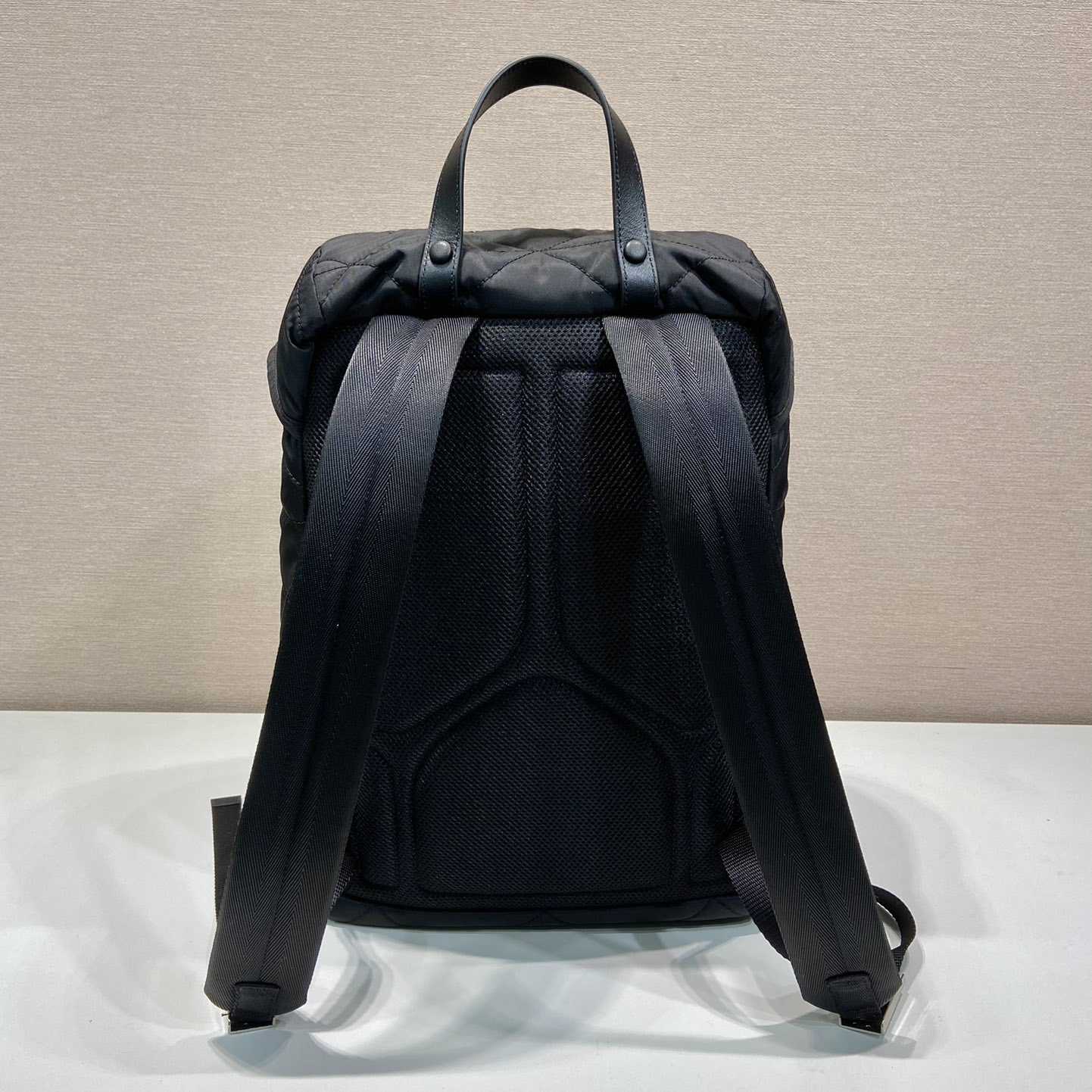 Prada Re-Nylon Backpack With Topstitching - FashionPlug