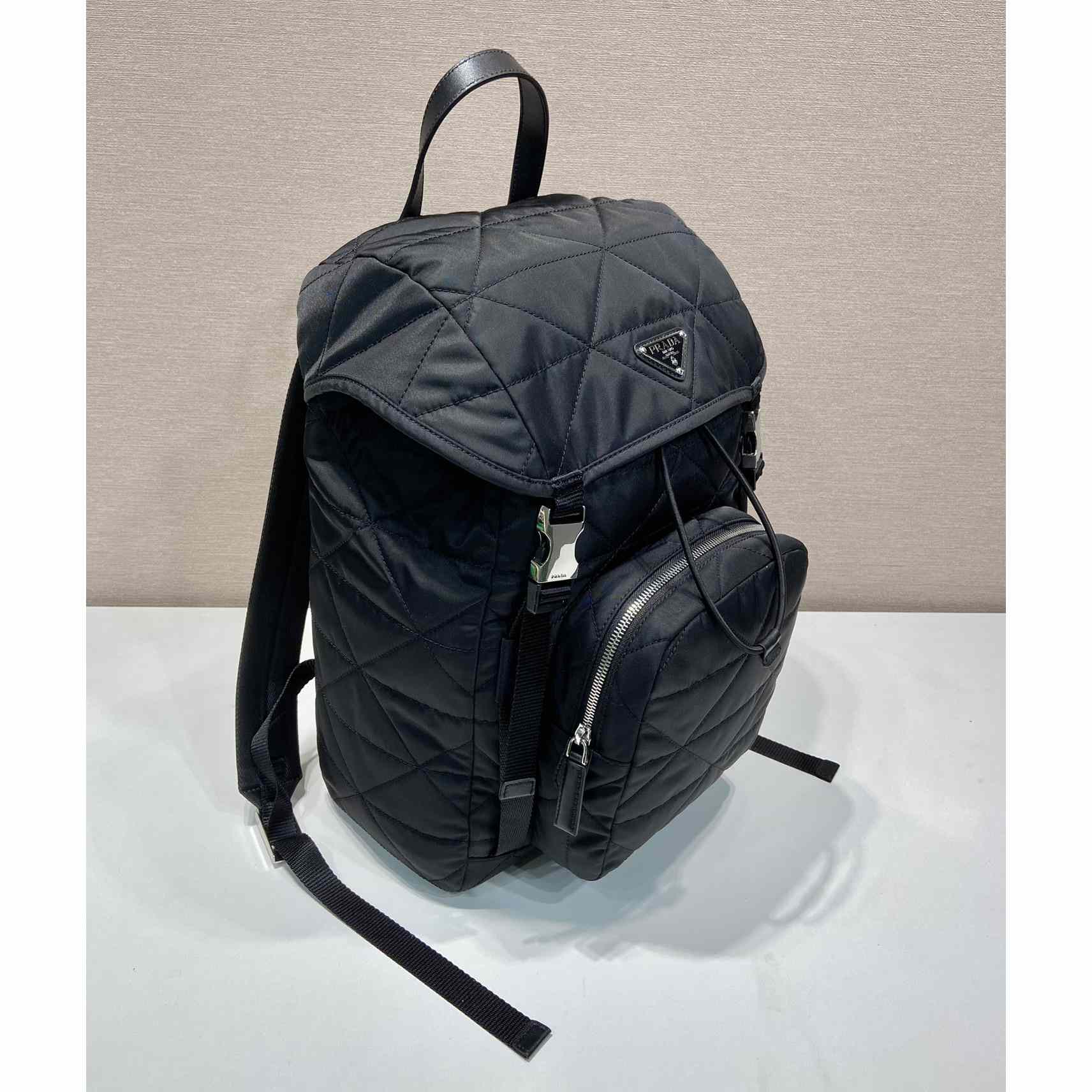 Prada Re-Nylon Backpack With Topstitching - FashionPlug