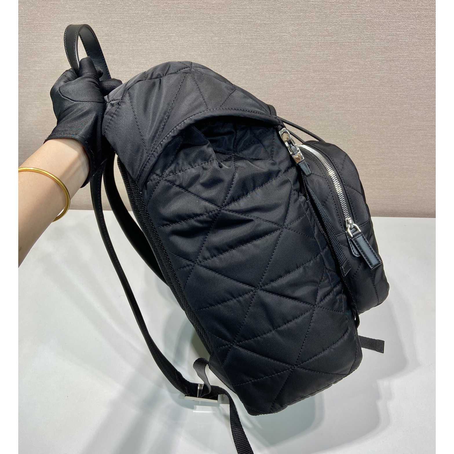 Prada Re-Nylon Backpack With Topstitching - FashionPlug