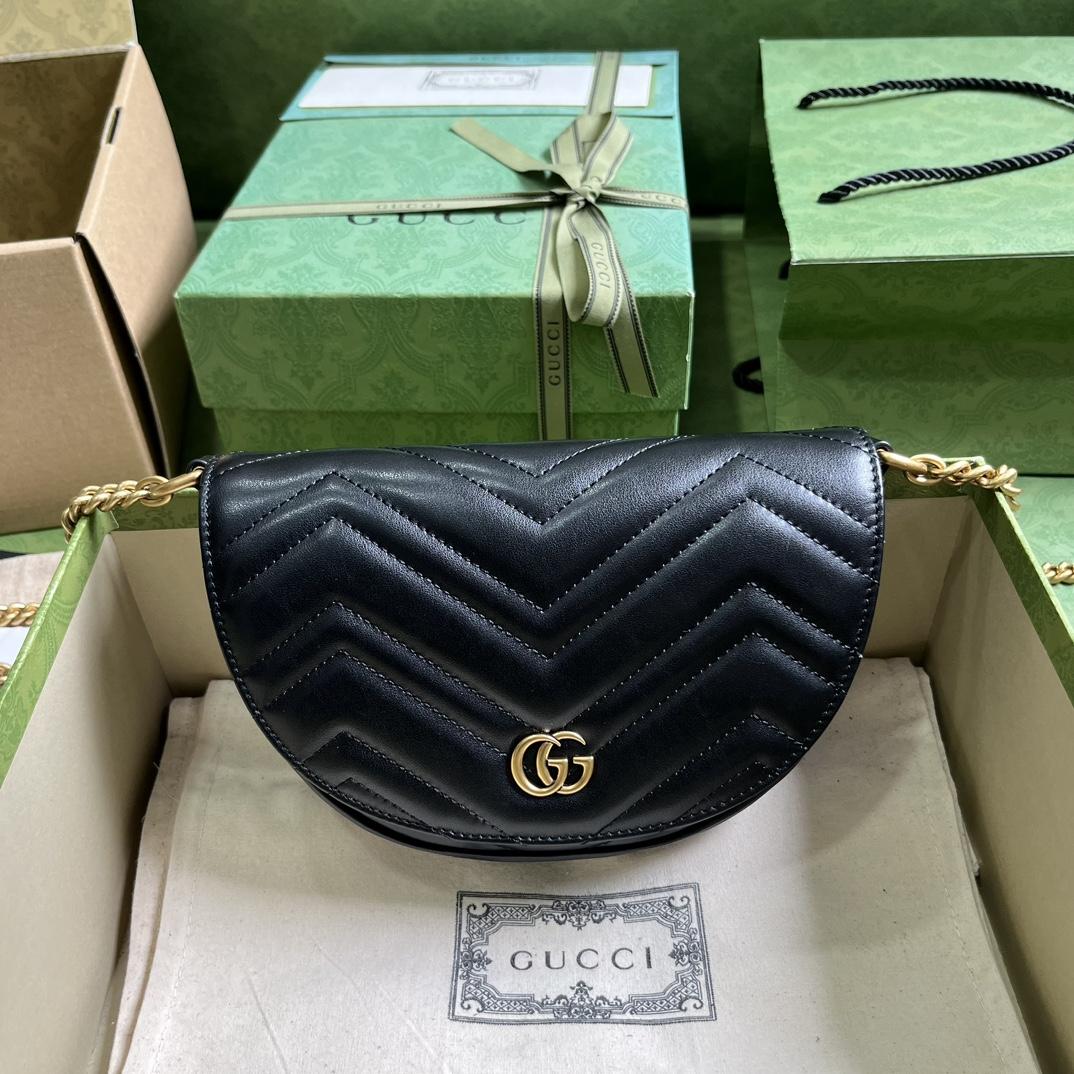 Gucci GG Marmont Matelasse Chain Mini Bag (20x 14.5x 4cm) - FashionPlug