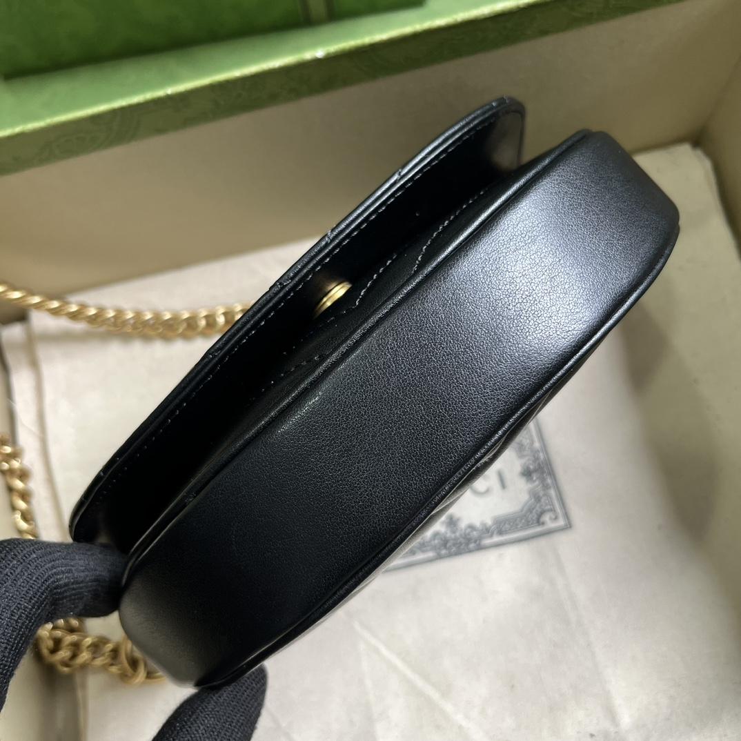 Gucci GG Marmont Matelasse Chain Mini Bag (20x 14.5x 4cm) - FashionPlug