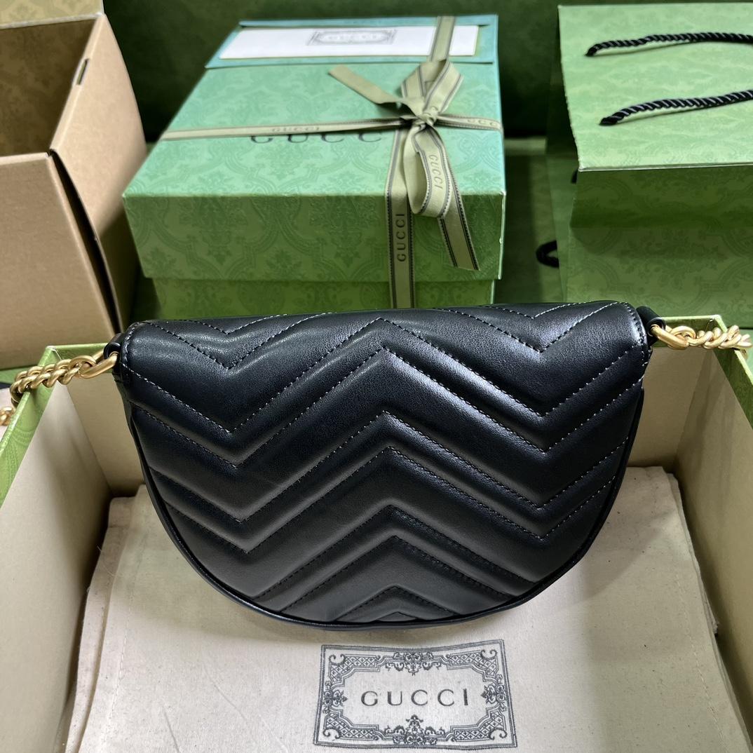 Gucci GG Marmont Matelasse Chain Mini Bag (20x 14.5x 4cm) - FashionPlug