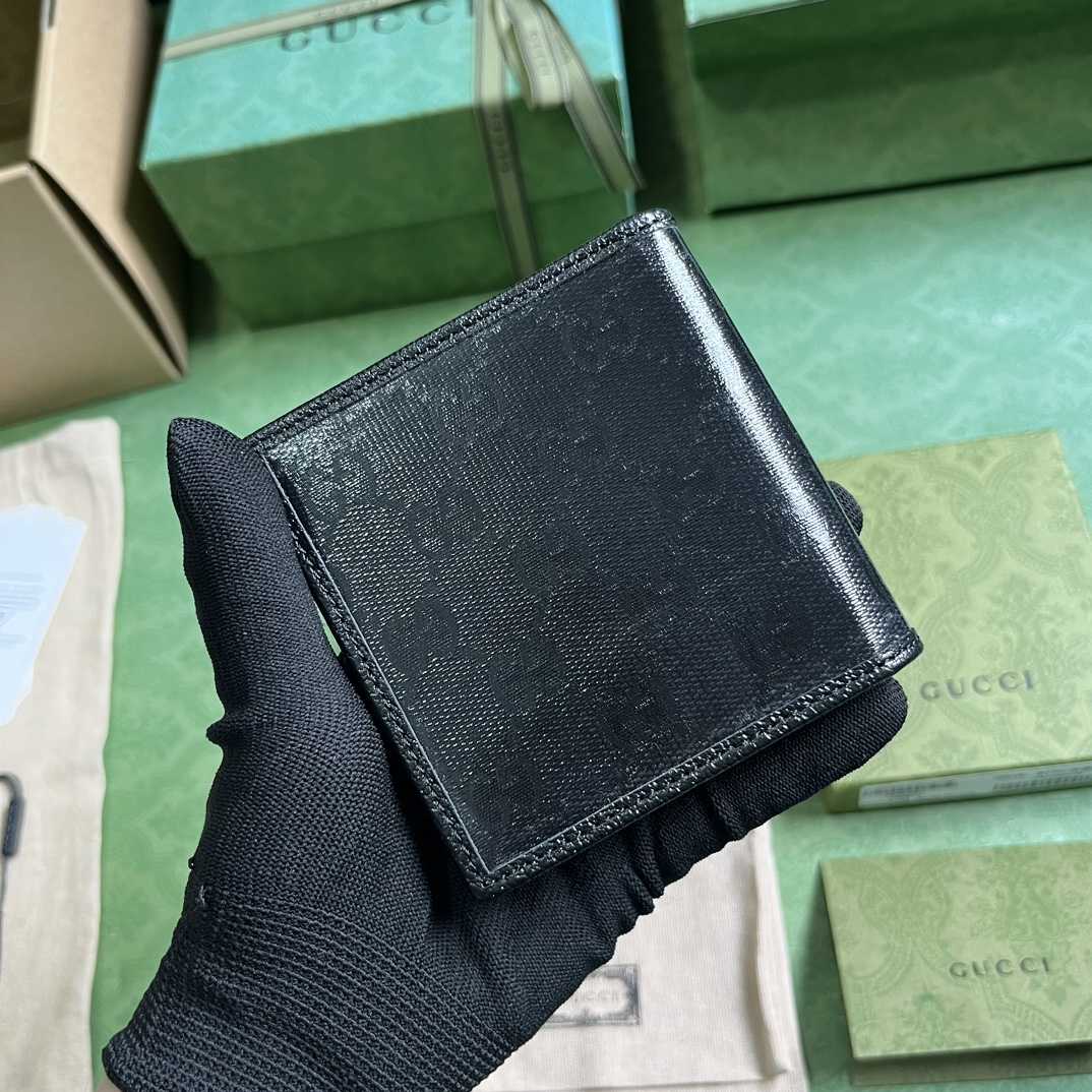Gucci GG Crystal Bi-fold Wallet - FashionPlug
