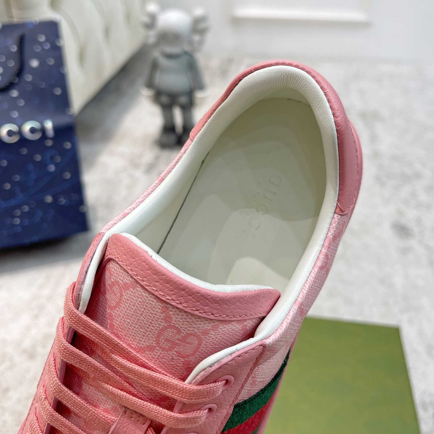 Gucci Ace Sneaker With Web - FashionPlug