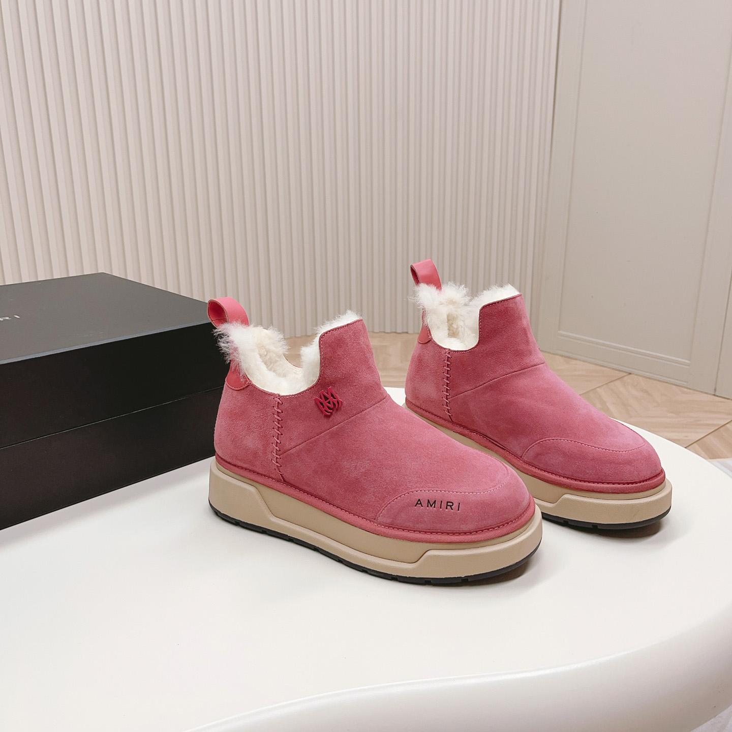 Amiri Malibu Shearling Lined Suede Boots - FashionPlug